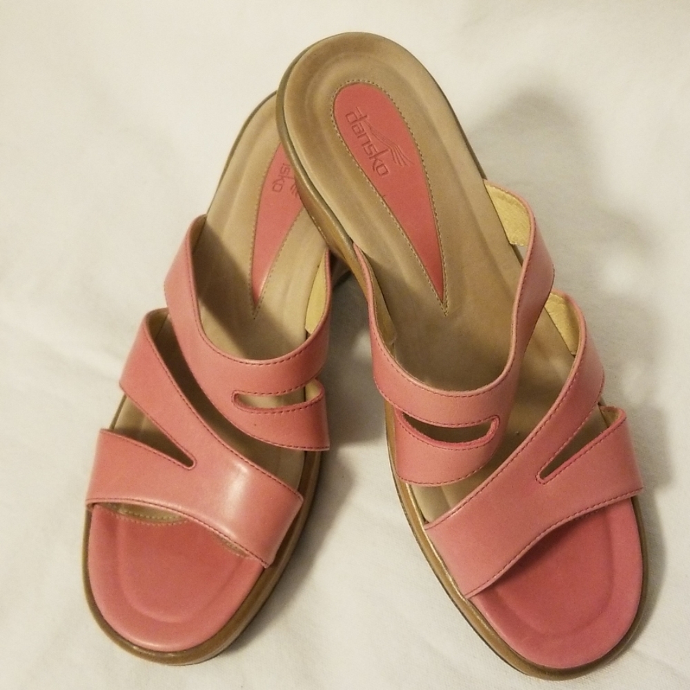 Dansko Pink Slip-on Sandals US Sz 8.5-9